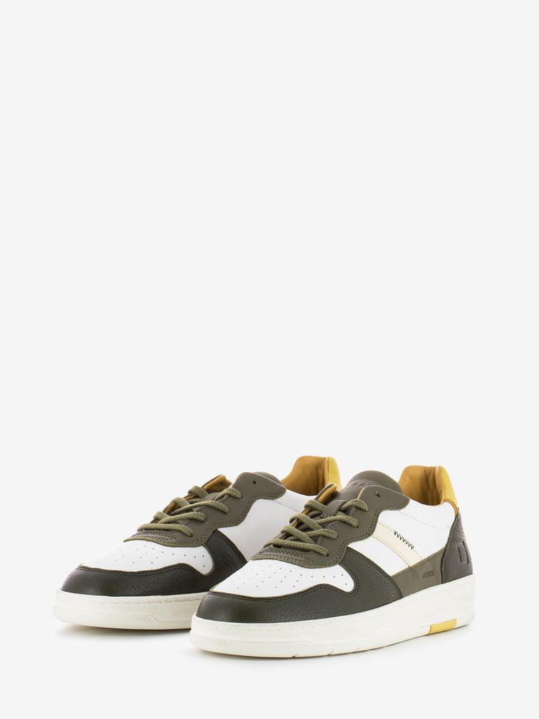 D.A.T.E. - Court 2.0 vintage calf white / army