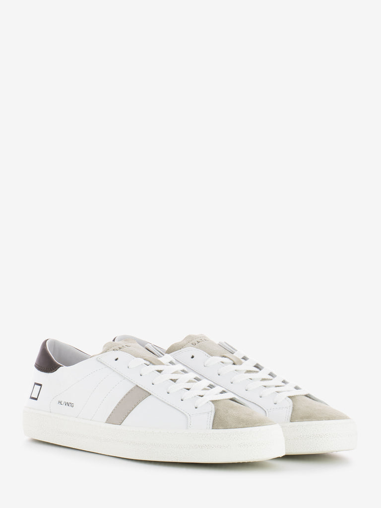 D.A.T.E. - Hill low calf white / testa di moro