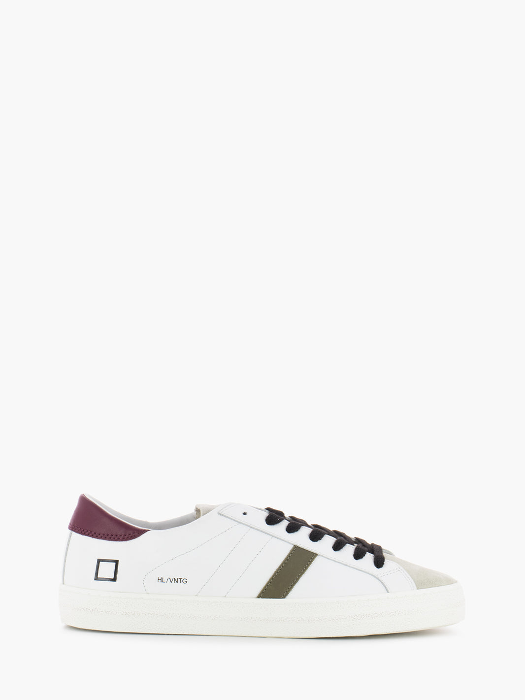 Hill low vintage calf white / bordeaux