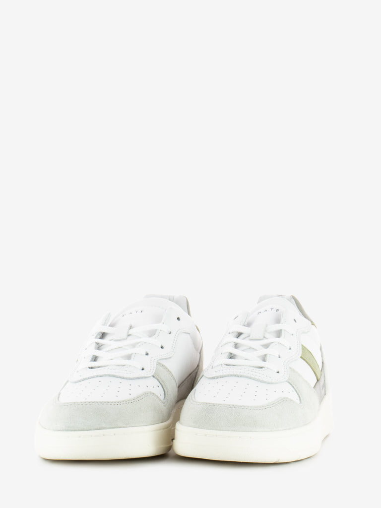 D.A.T.E. - Sneakers Court 2.0 Vintage calf white / sage