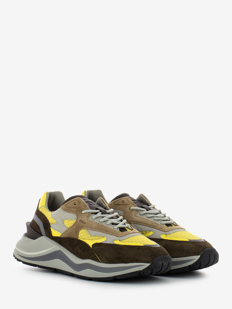 D.A.T.E. - Sneakers Fuga colored yellow