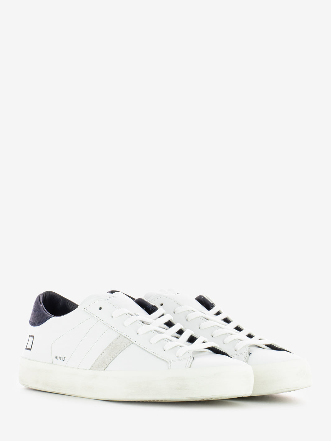 Sneakers Hill Low calf white / blue