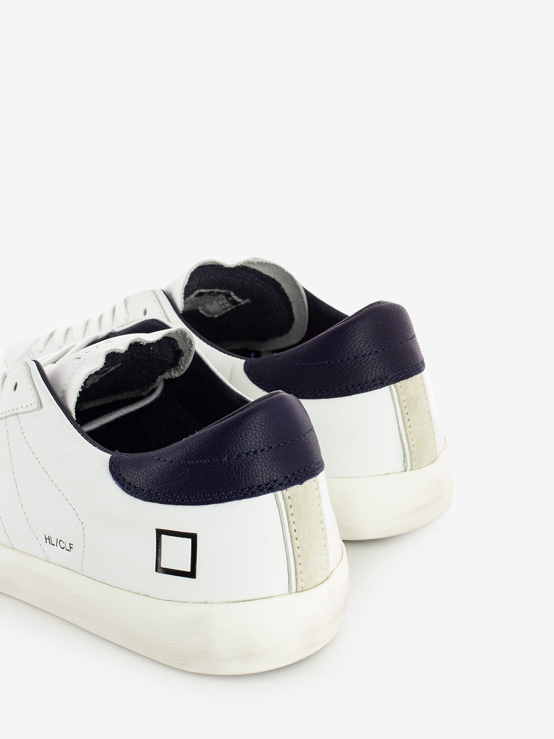 Sneakers Hill Low calf white / blue