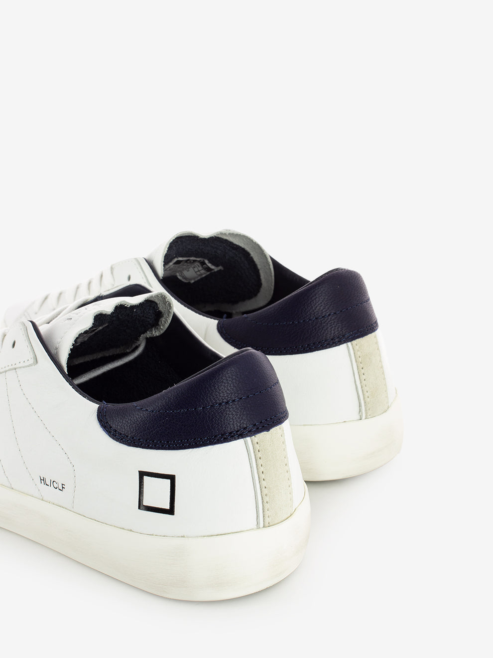 Sneakers Hill Low calf white / blue