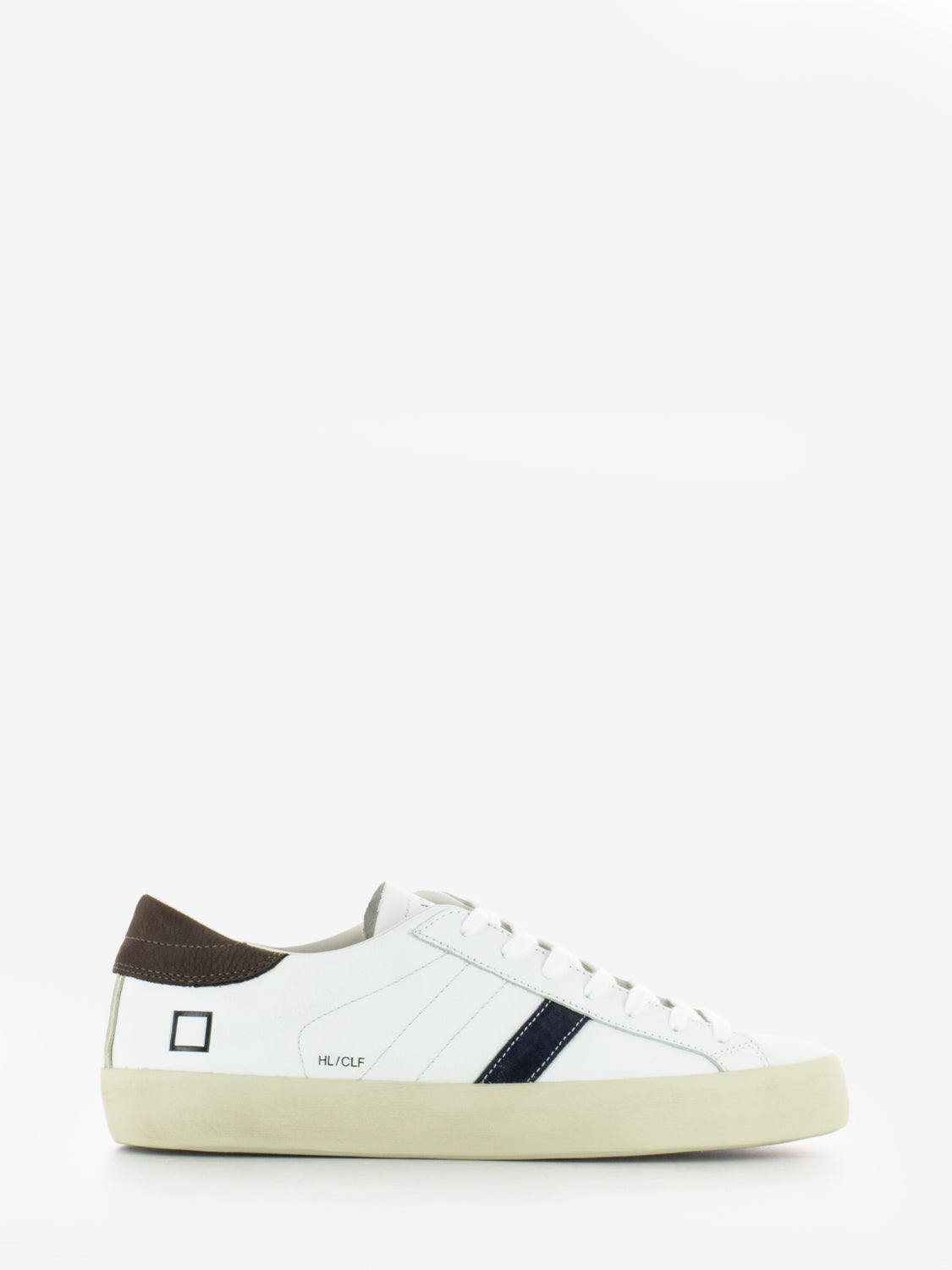 Hill Low calf white / brown sneakers