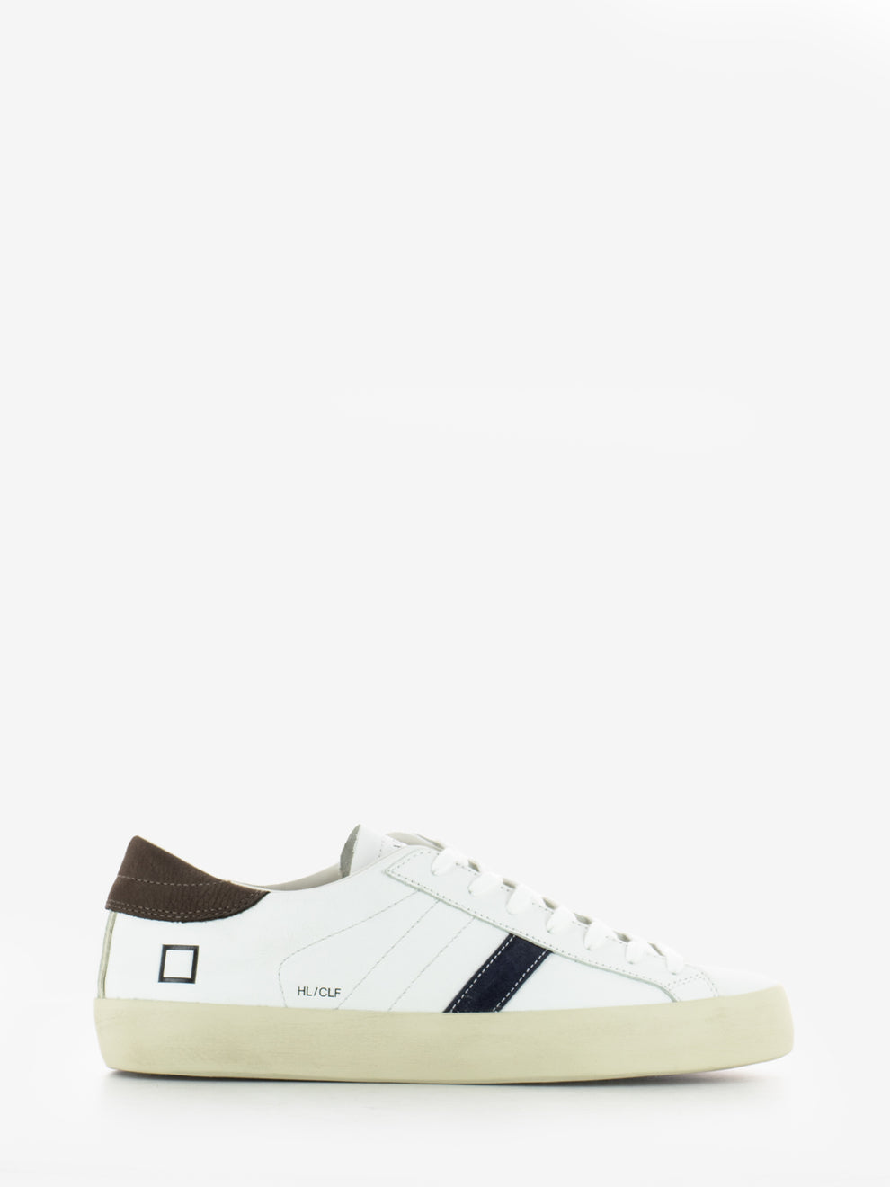 Hill Low calf white / brown sneakers