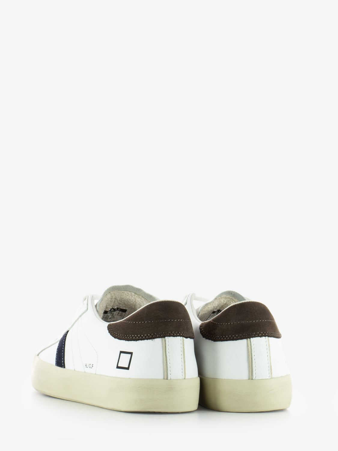 Hill Low calf white / brown sneakers