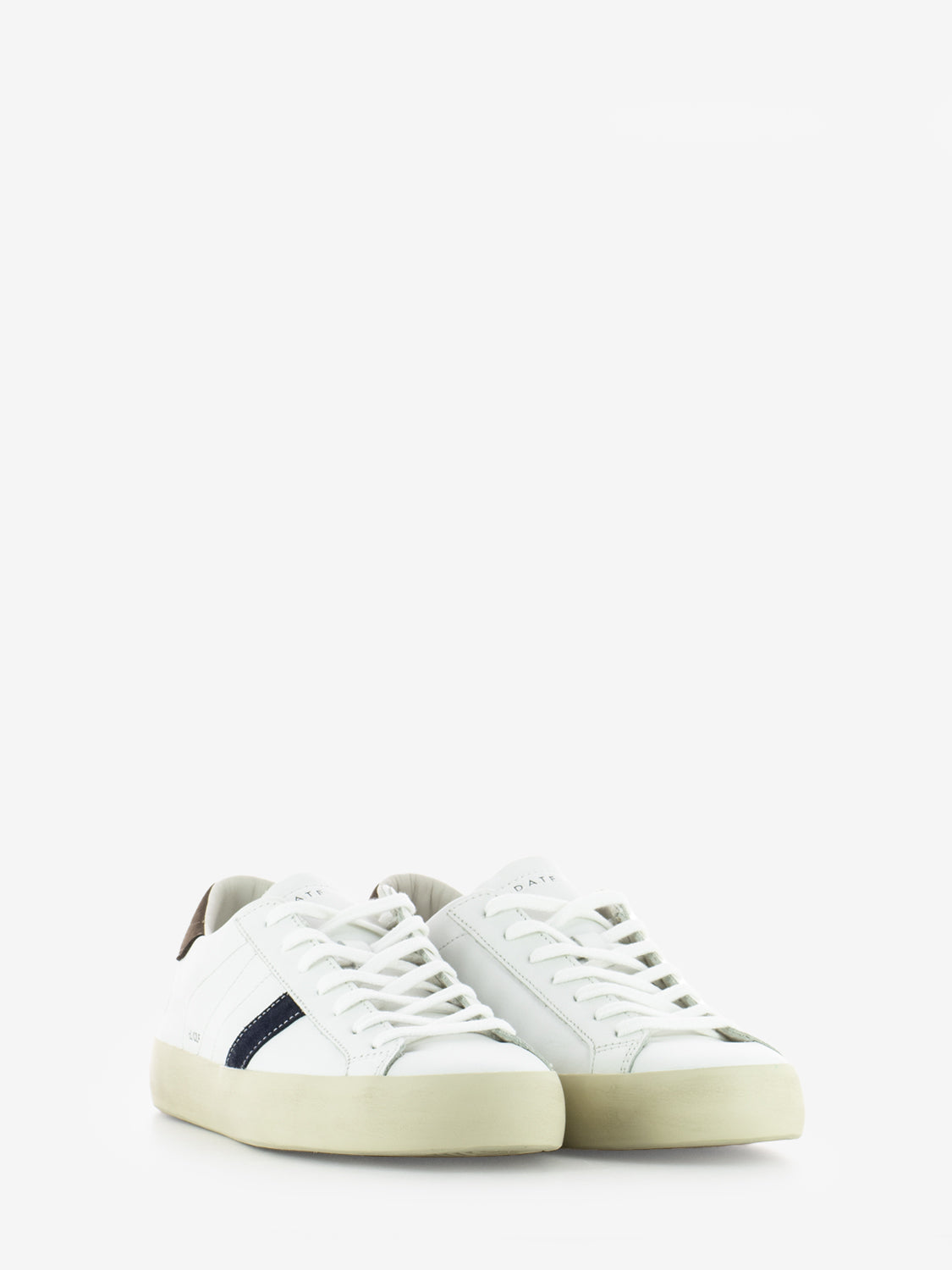 Hill Low calf white / brown sneakers