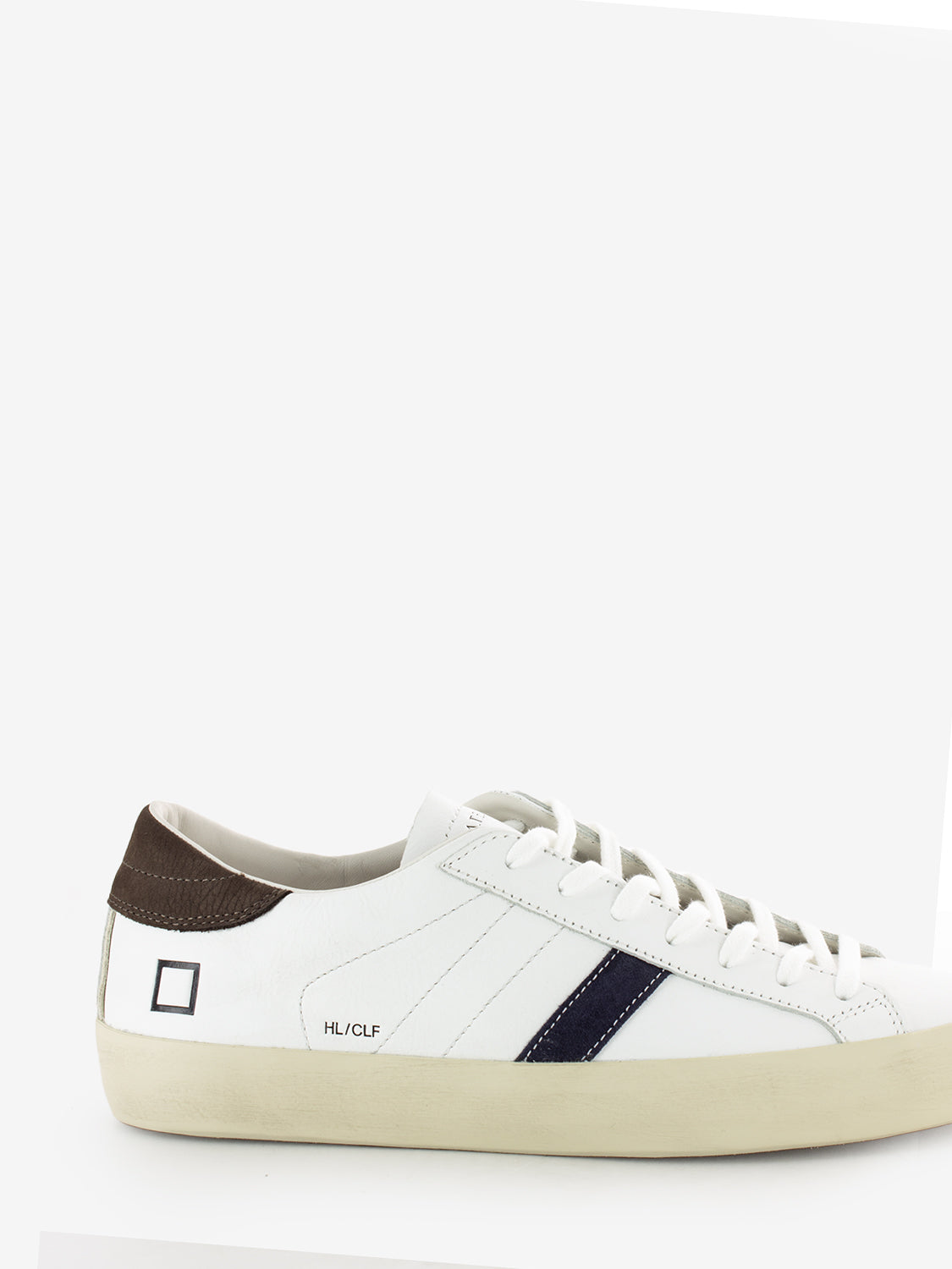 Hill Low calf white / brown sneakers