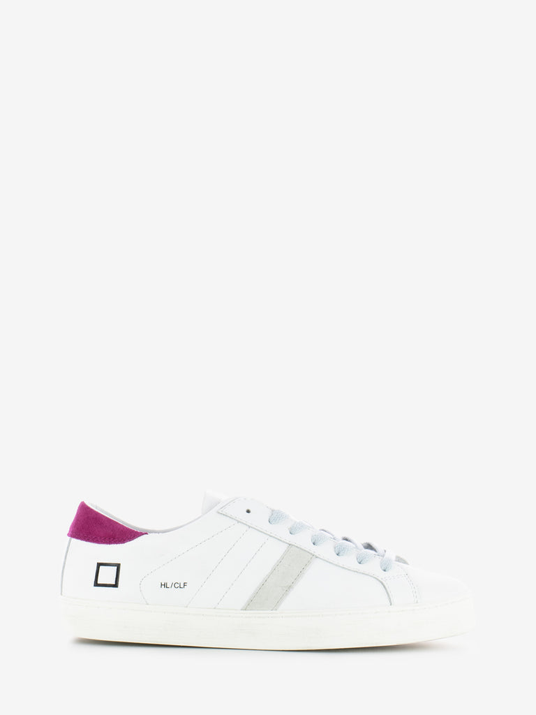 D.A.T.E. - Sneakers Hill Low Calf white / fuxia