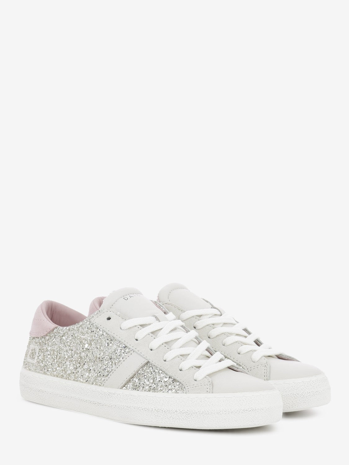 Sneakers hill low glitter platinum