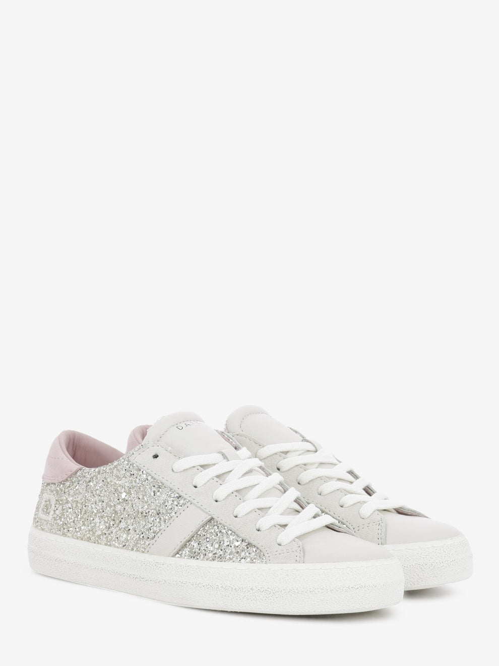 Sneakers hill low glitter platinum