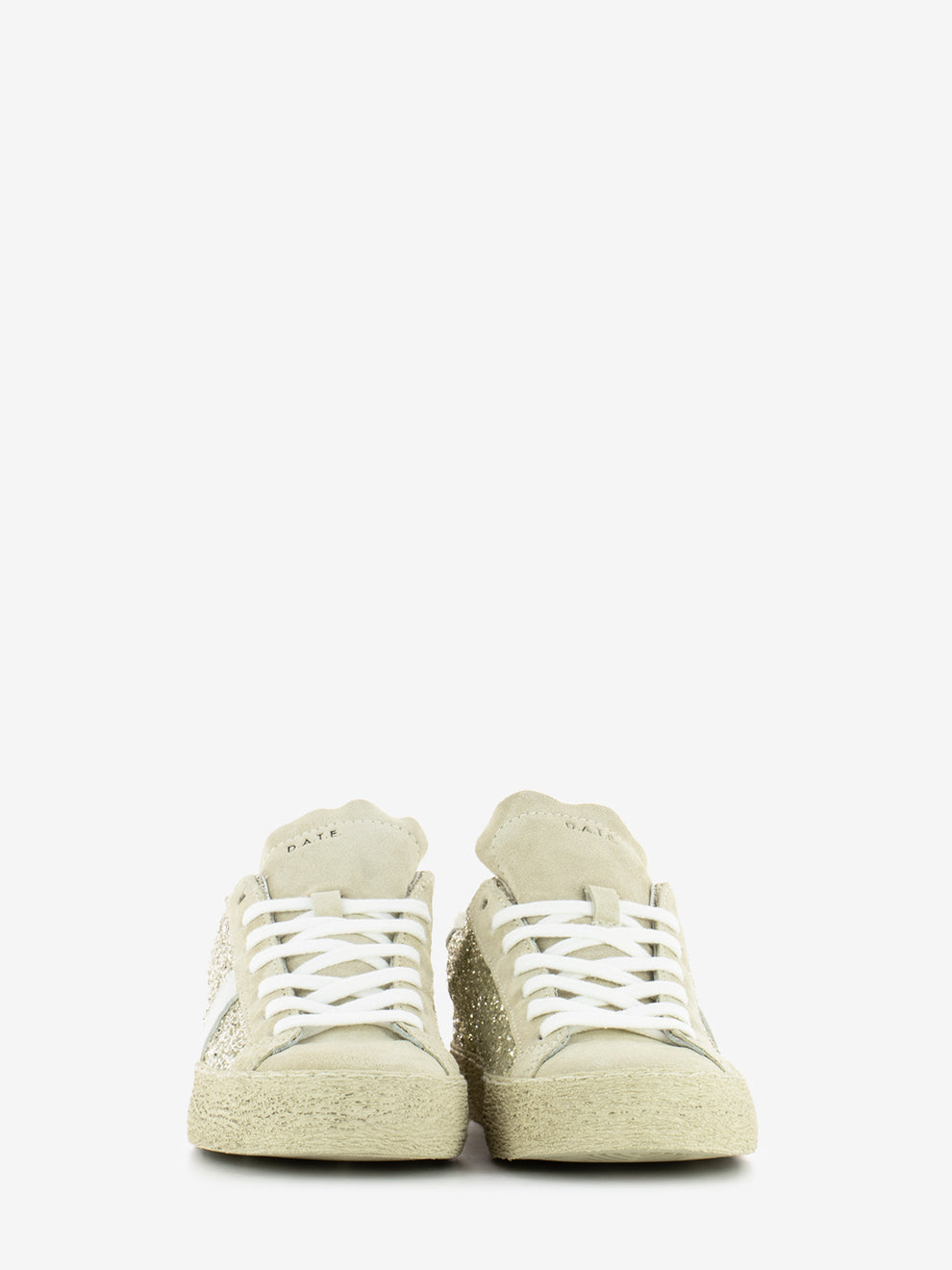 Sneakers Hill low glitter platinum