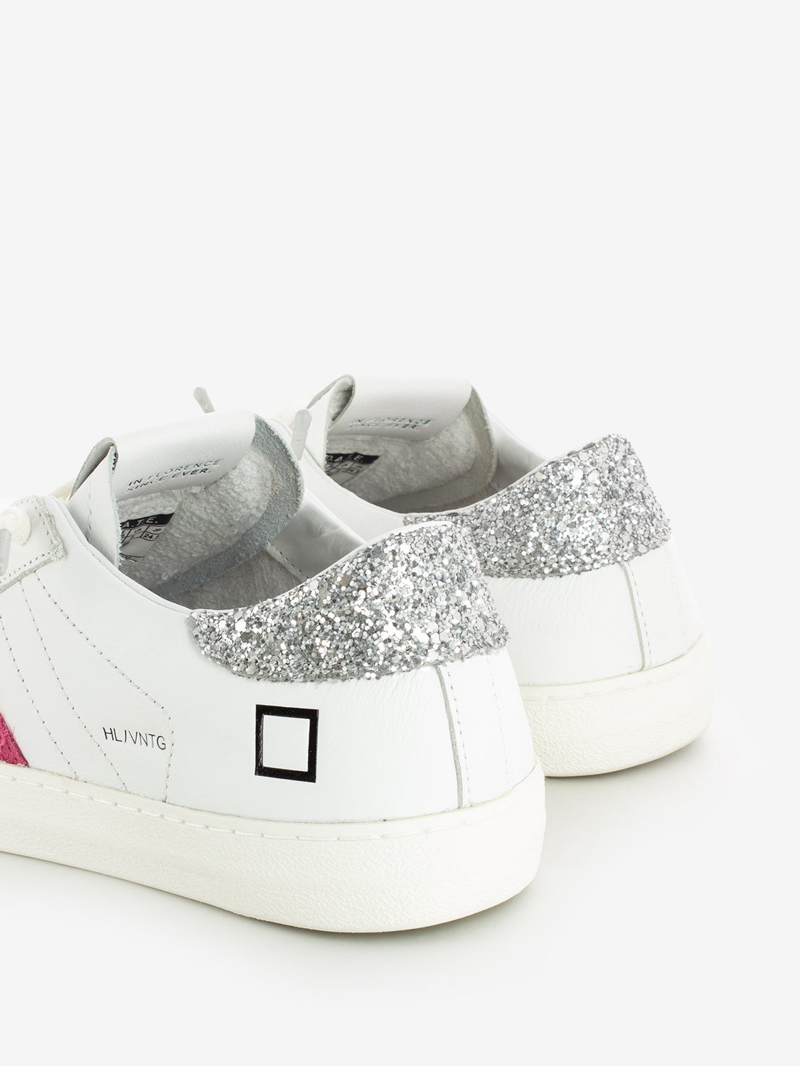 Sneakers Hill low vintage calf white / silver