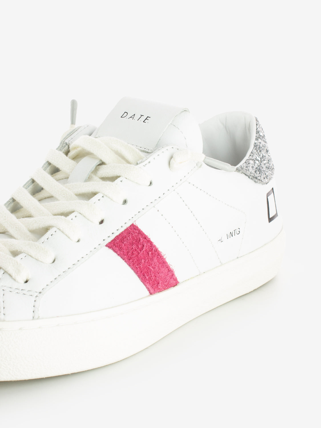 Sneakers Hill low vintage calf white / silver