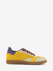 D.A.T.E. - Sneakers Sporty Low Velvet Yellow