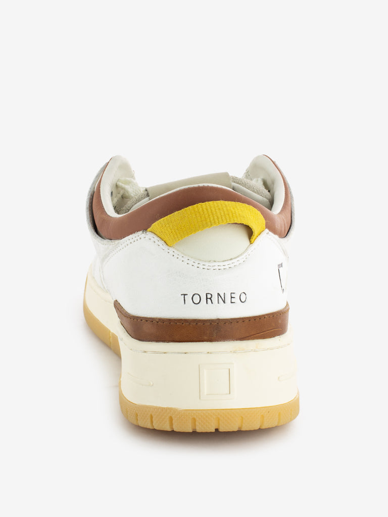 D.A.T.E. - Sneakers Torneo natural white / cuoio