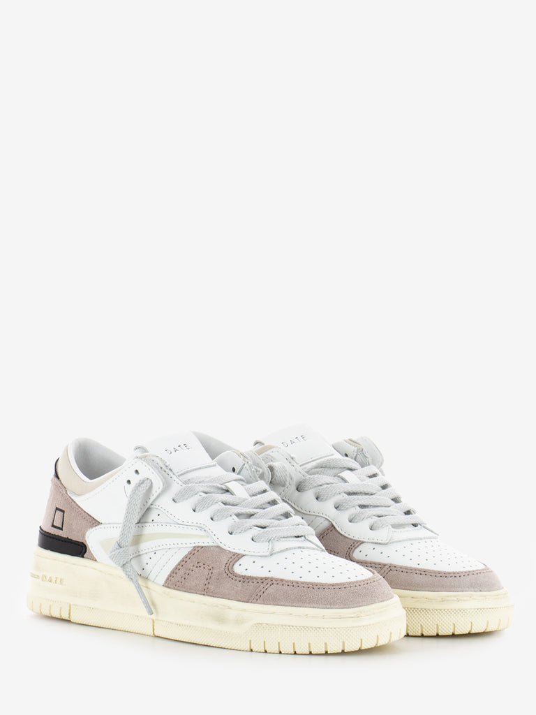 D.A.T.E. - Sneakers Torneo natural white / pink