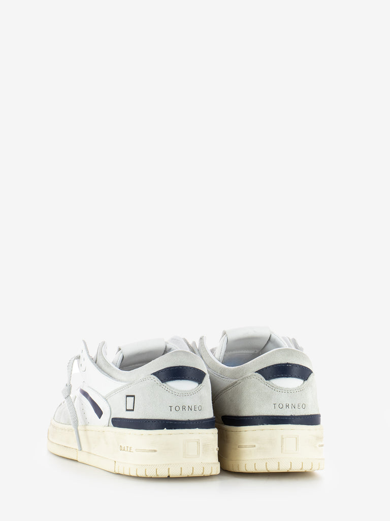 D.A.T.E. - Sneakers Torneo vintage calf white / blue