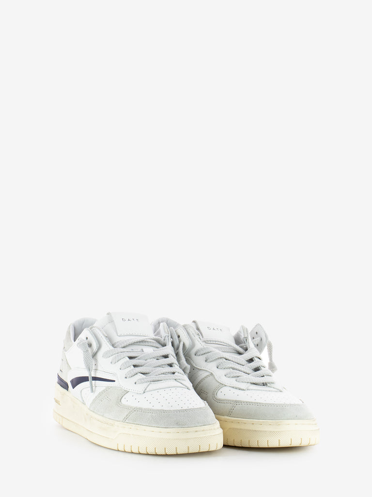 D.A.T.E. - Sneakers Torneo vintage calf white / blue