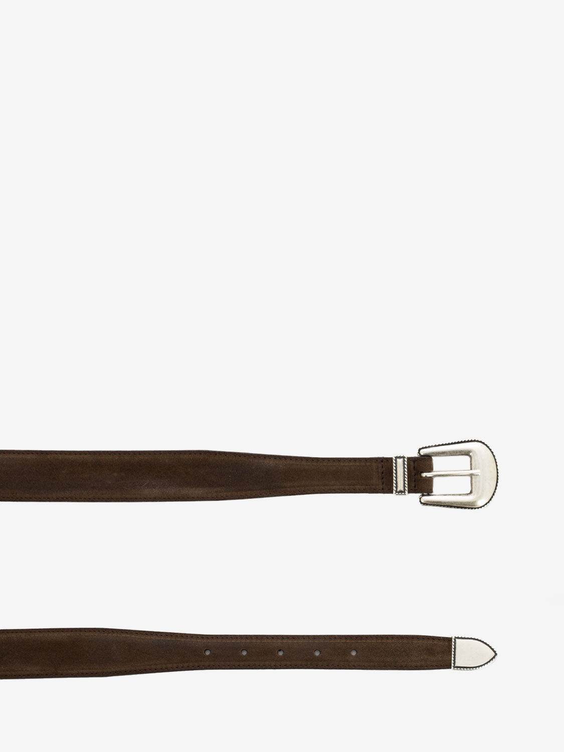 Cintura in camoscio marrone
