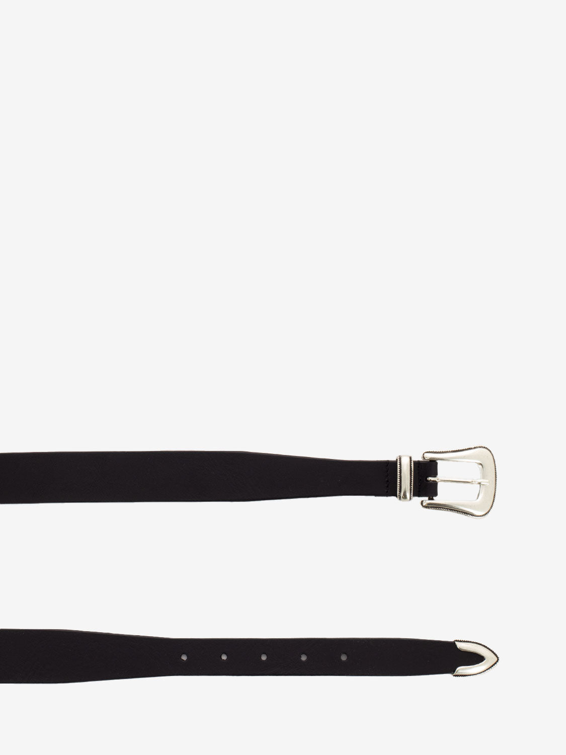 Cintura in cuoio nero
