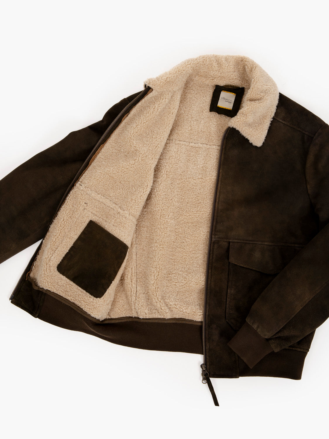 RUSTY DARK BROWN SHEEPSKIN JACKET DGU0611-RUSTY_497