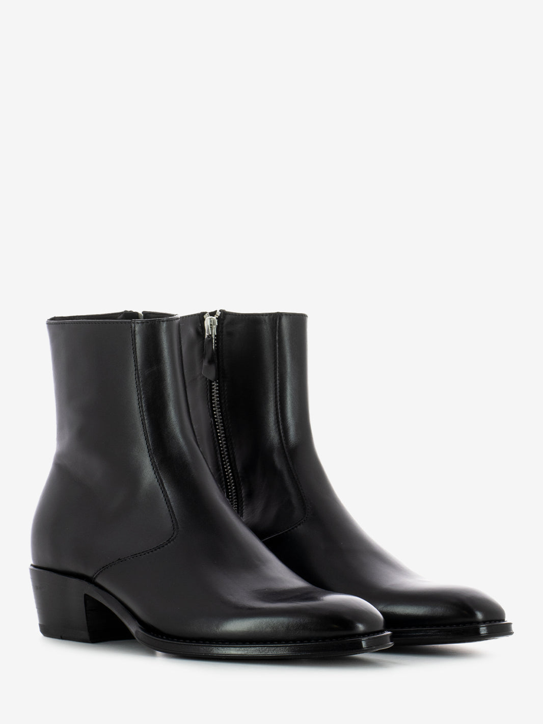 Tronchetti in pelle nero