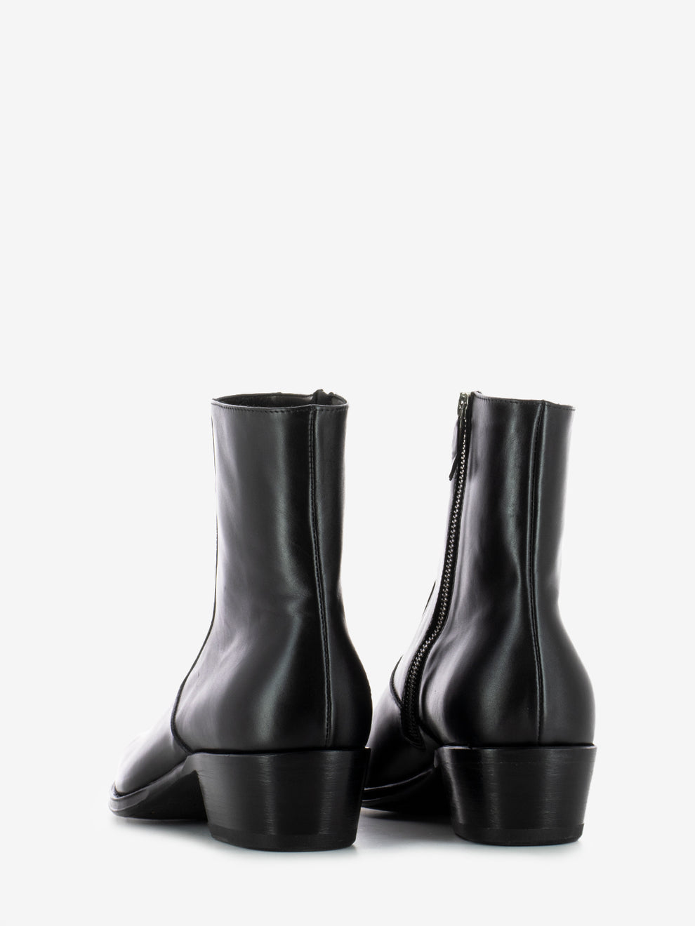 Tronchetti in pelle nero