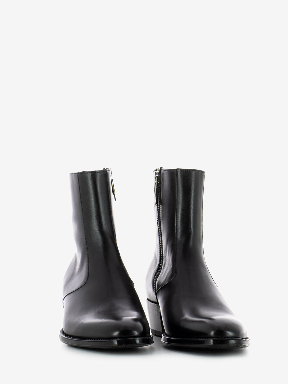 Tronchetti in pelle nero