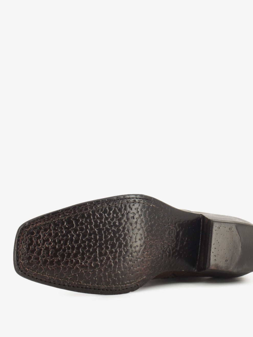 Tronchetto con zip in pelle testa di moro