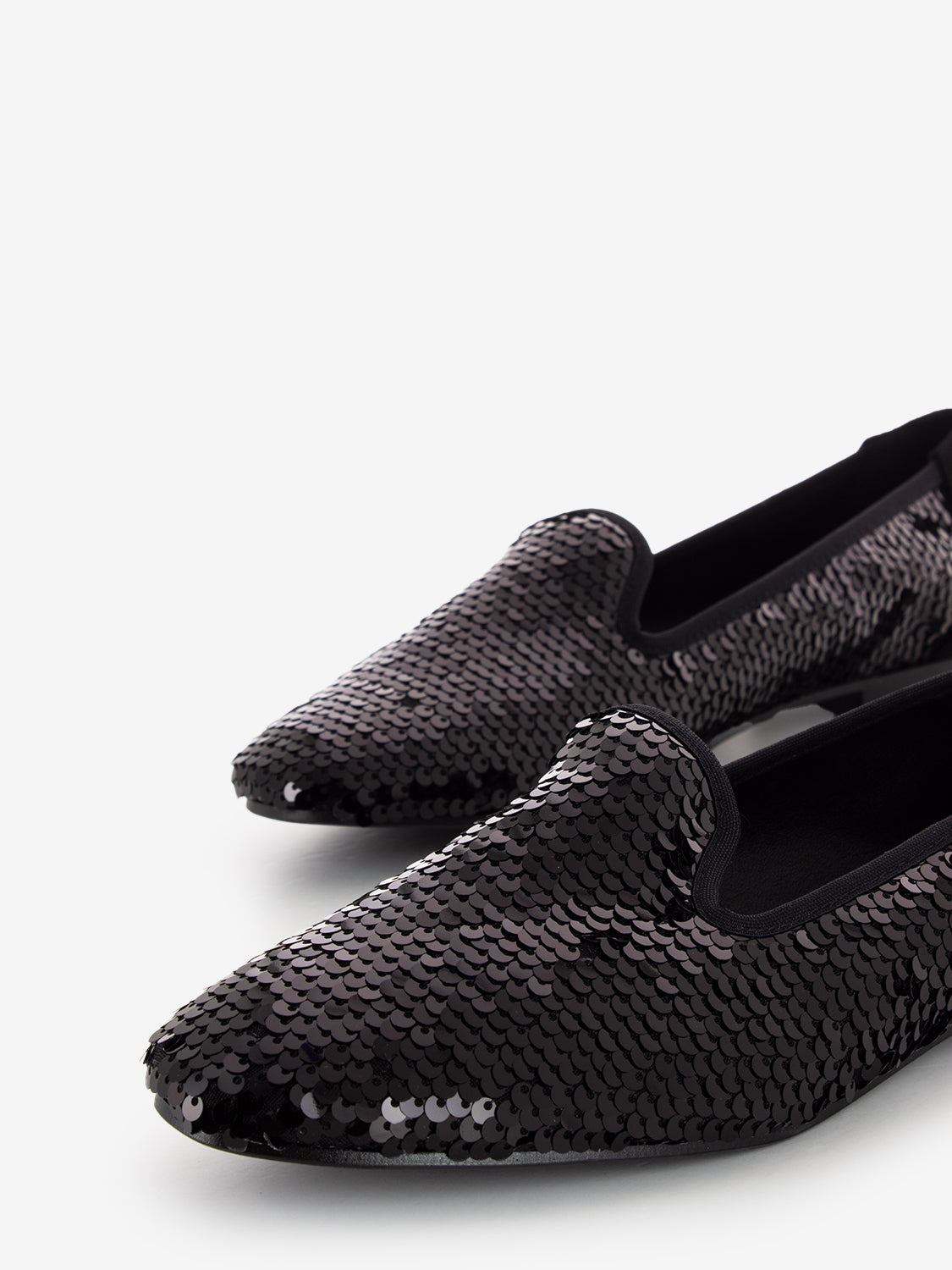Orsini black sequin ballerinas