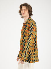 DANILO PAURA - Camicia oversized Austin black / orange