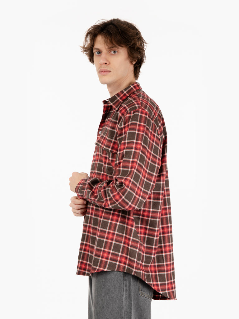 DANILO PAURA - Camicia Zerin oversize red check