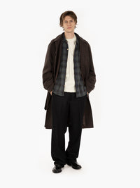 Cappotto Arthur con spalle raglan dark brown