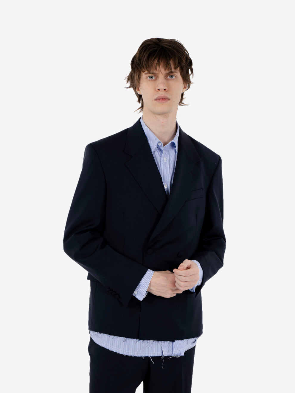 Cassel doublebrested jacket dark blue