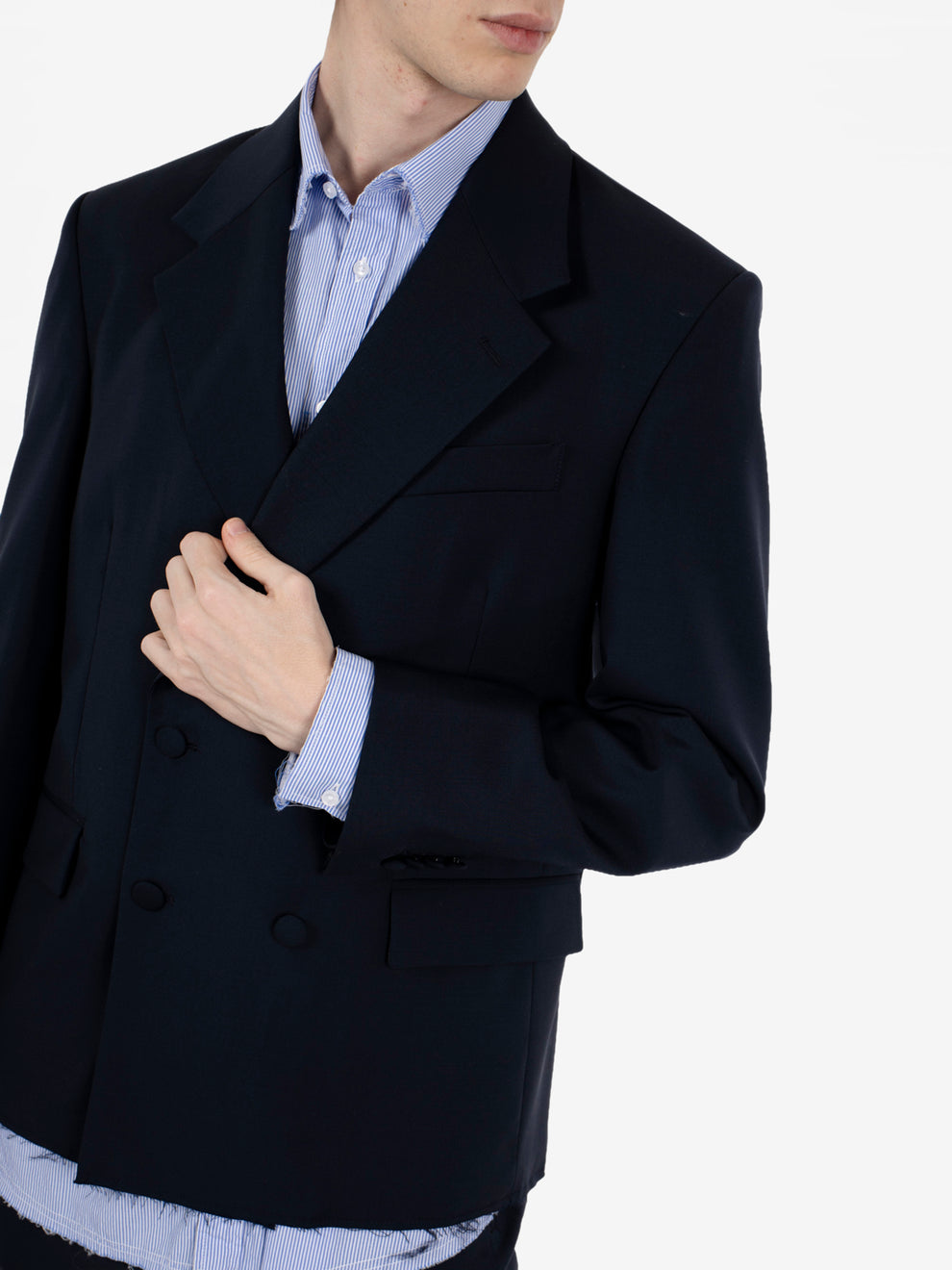 Cassel doublebrested jacket dark blue