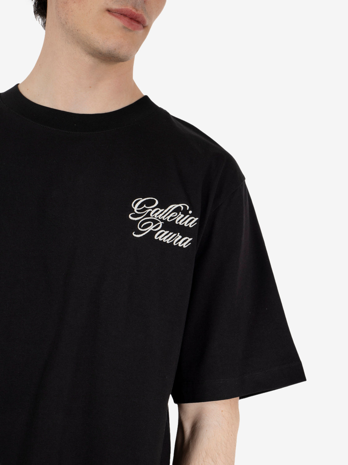 Cleo Galleria Paura italic t-shirt black