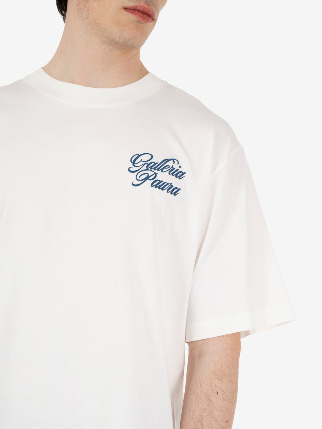 Cleo Galleria Paura corsivo t-shirt off white