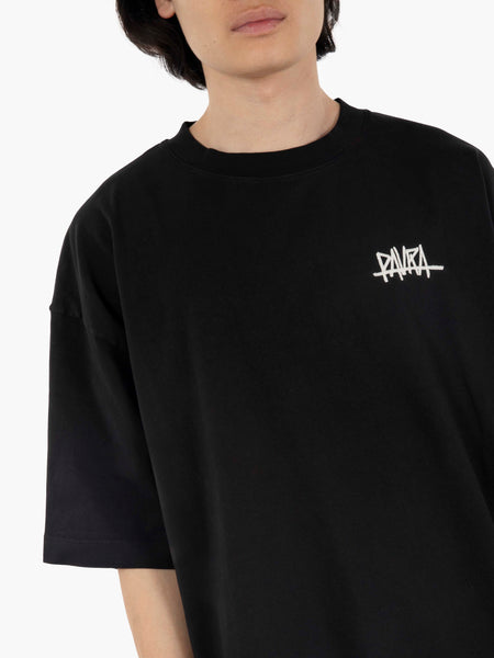 Costa oversized t-shirt tag lettering black
