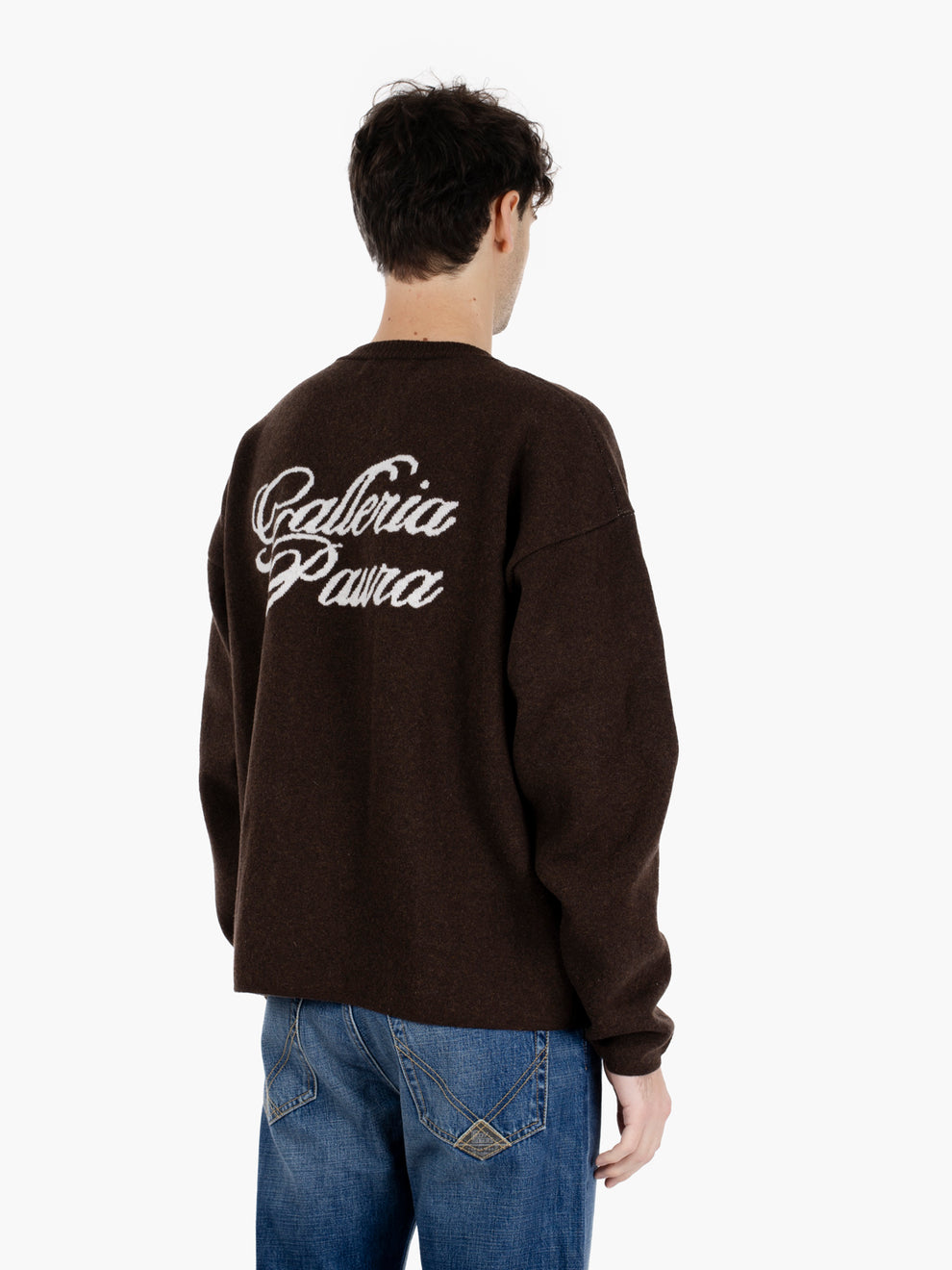 CREWNECK SWEATER WOOL BROWN GALLERY ORESTE_BROWN