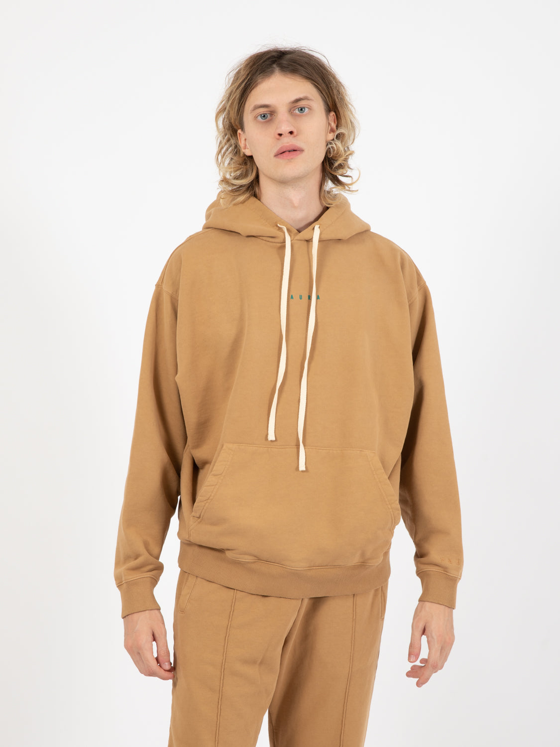 Felpa Santi Hoodie basic hazelnut