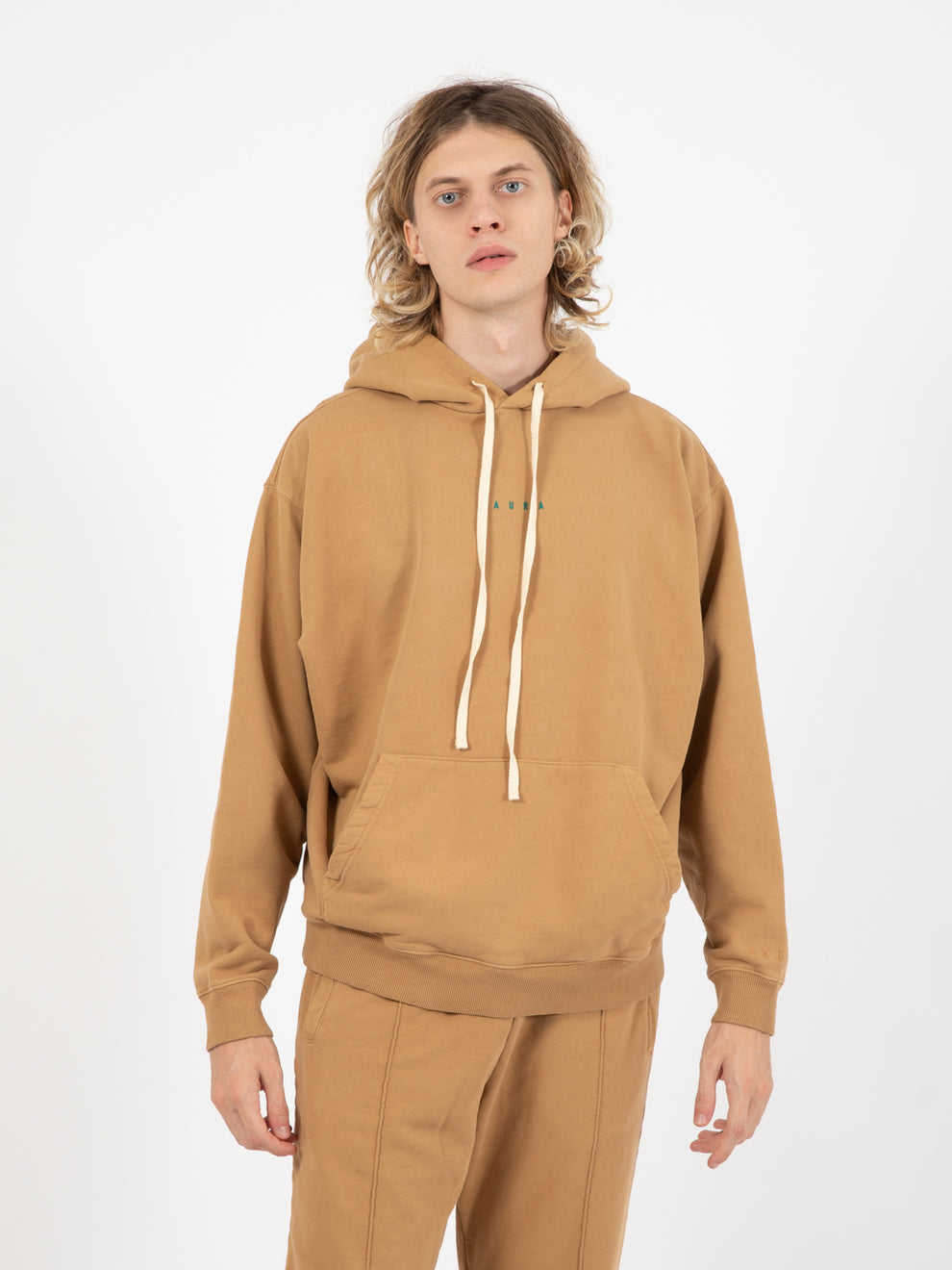 Felpa Santi Hoodie basic hazelnut