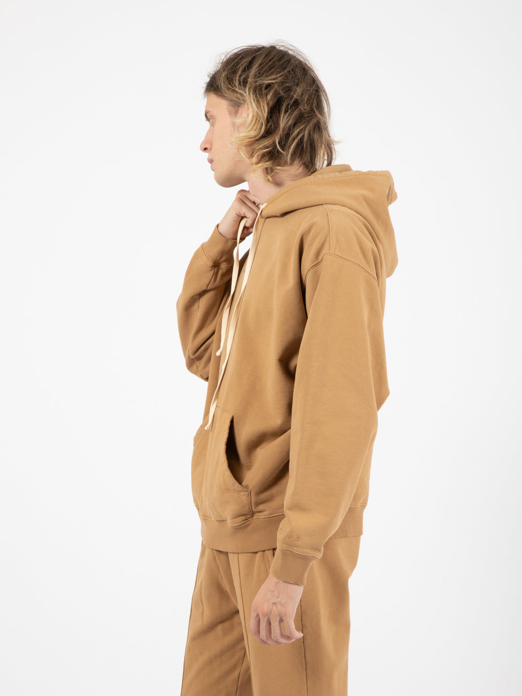 Felpa Santi Hoodie basic hazelnut