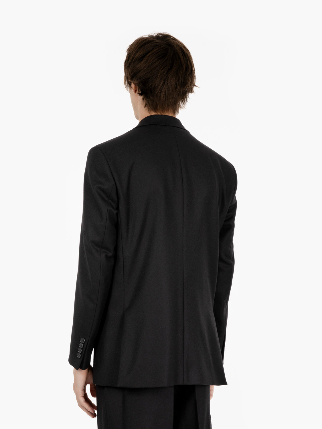 Giacca monopetto in lana nero