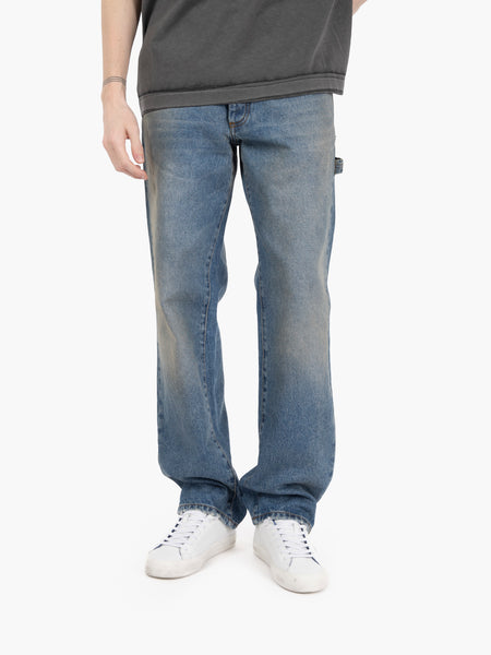 Jeans Vesta single knee work light blue