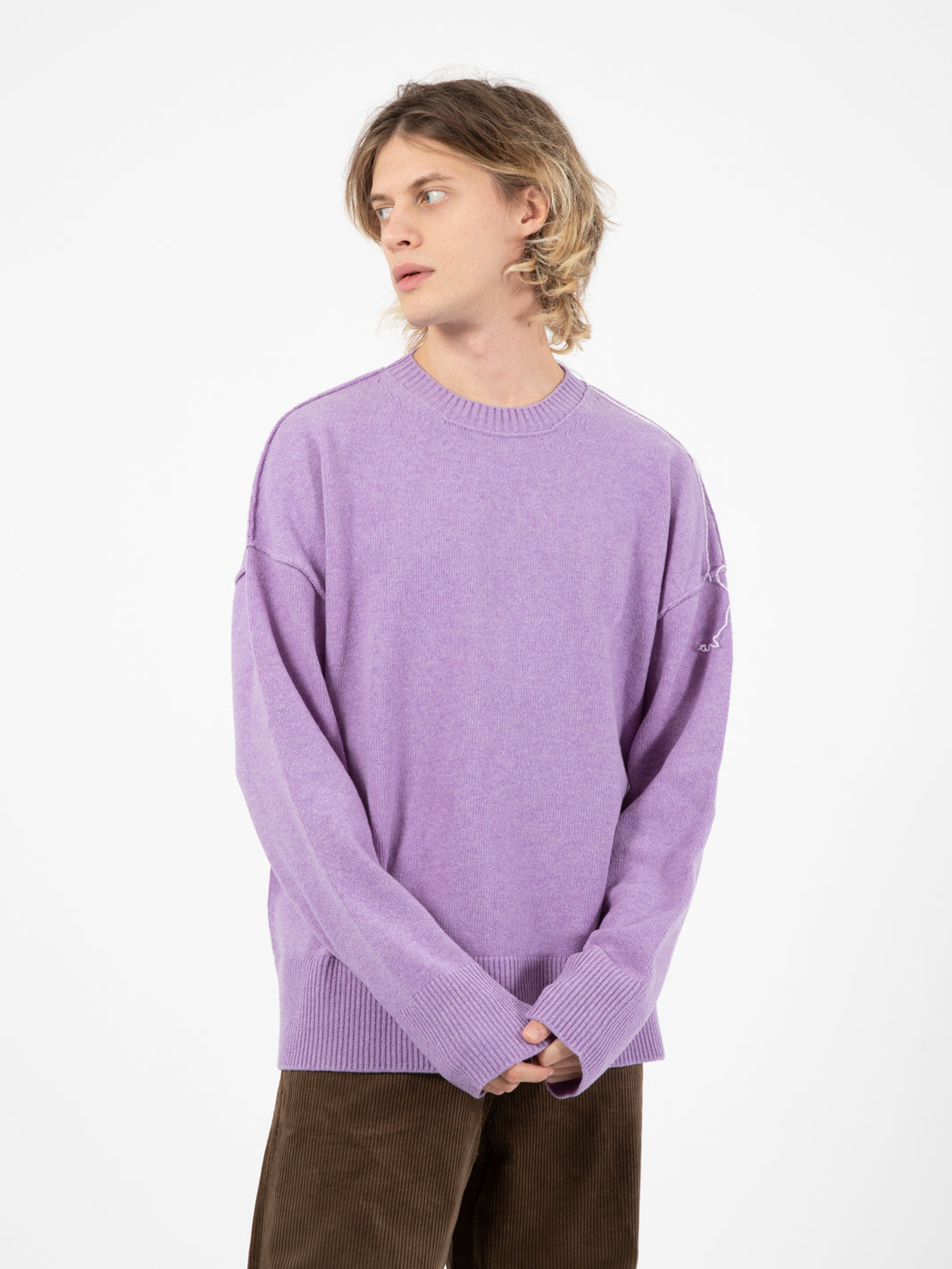 Maglione Riccione Crewnec Lilac