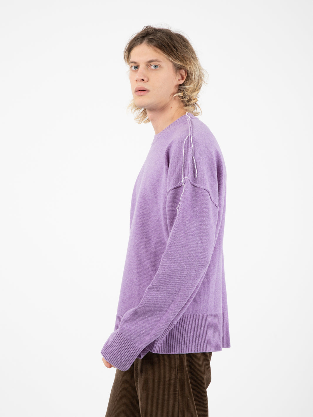 Maglione Riccione Crewnec Lilac