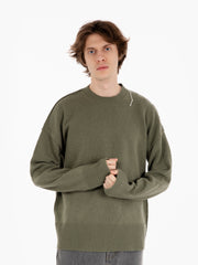 DANILO PAURA - Maglione Riccione crewneck sage