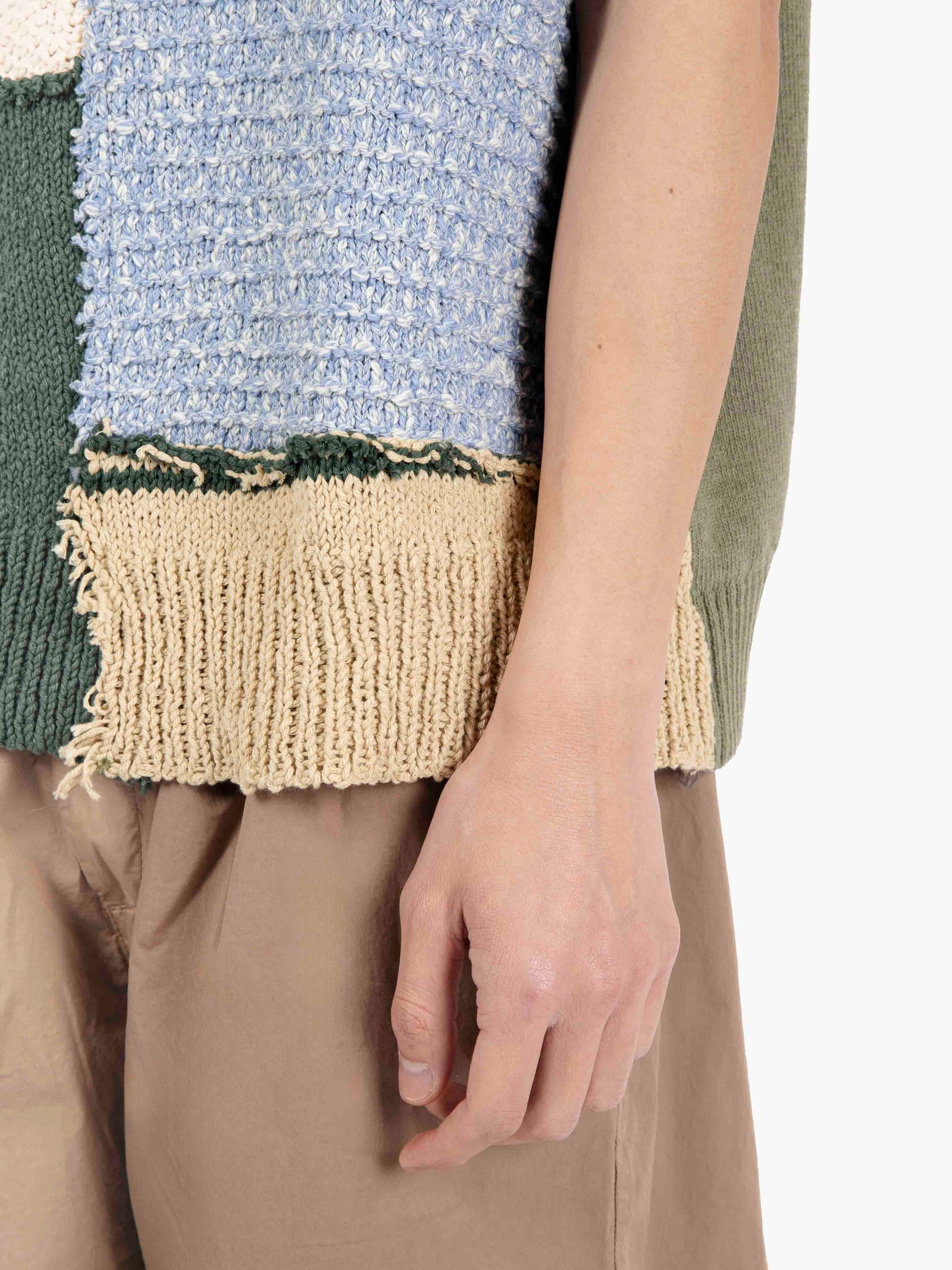 Nabil patchwork gilet multicolor